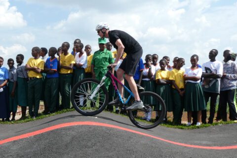 Chris Froome at the Field of Dreams